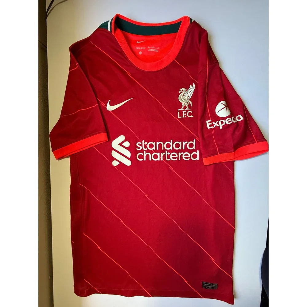 Nike Liverpool FC Soccer Jersey 2021 22 Home Red Small Dri Fit Shirt